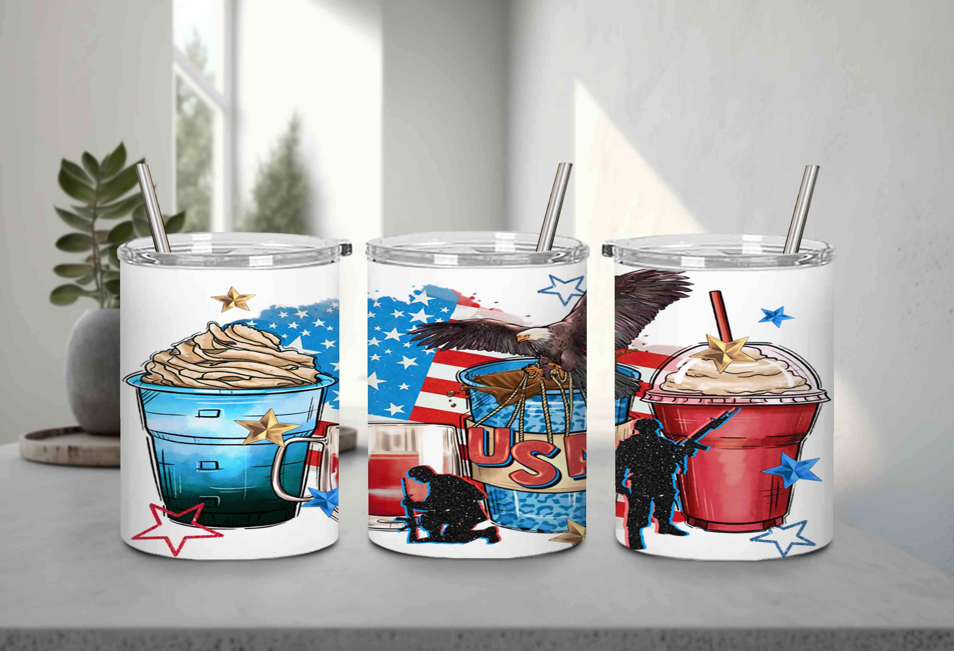 4th of July Coffee Cups-9918